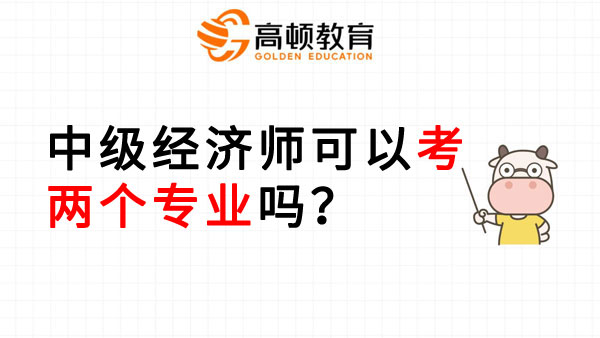 中级经济师可以考两个专业吗？